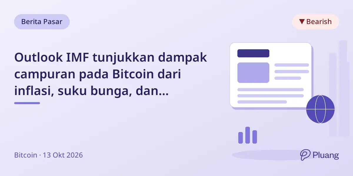 Outlook IMF tunjukkan dampak campuran pada Bitcoin dari inflasi, suku bunga, dan perubahan pasar AI.