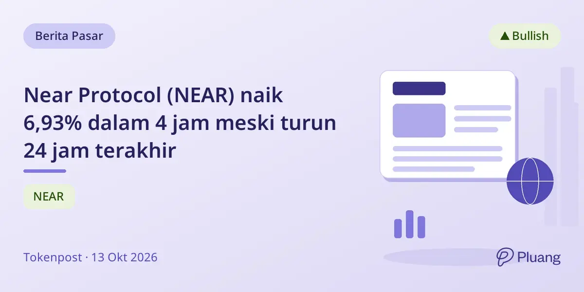 Near Protocol (NEAR) naik 6,93% dalam 4 jam meski turun 24 jam terakhir