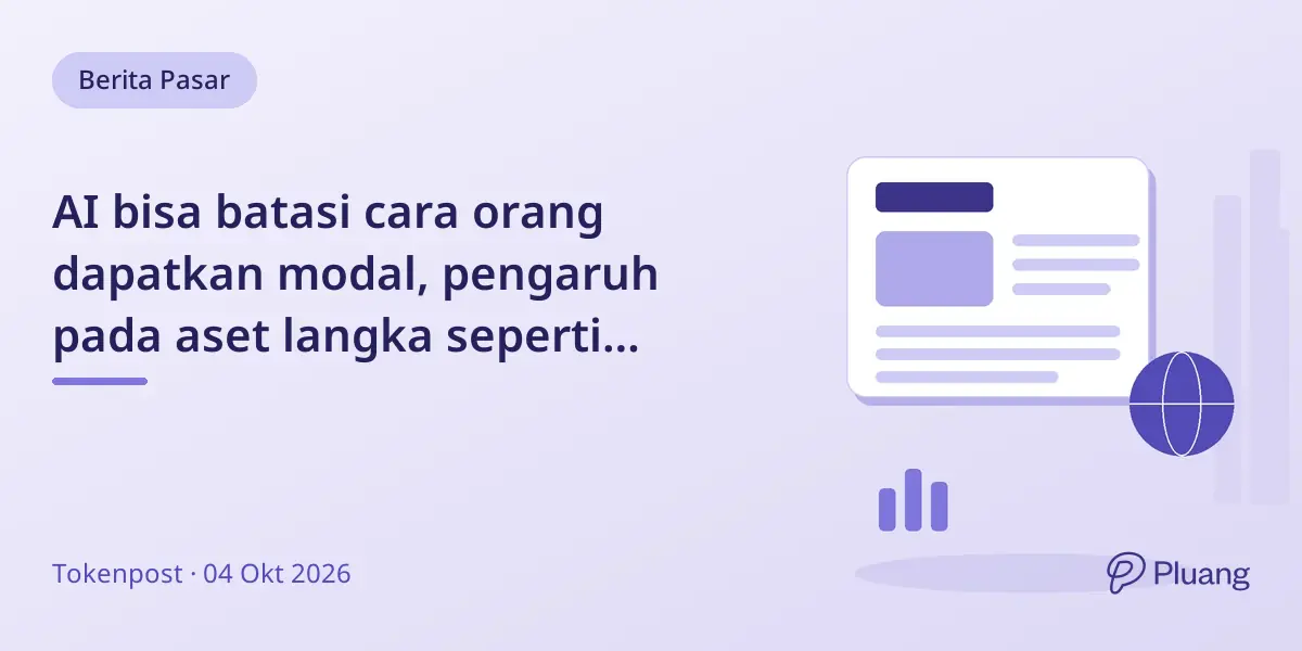 AI bisa batasi cara orang dapatkan modal, pengaruh pada aset langka seperti Bitcoin.