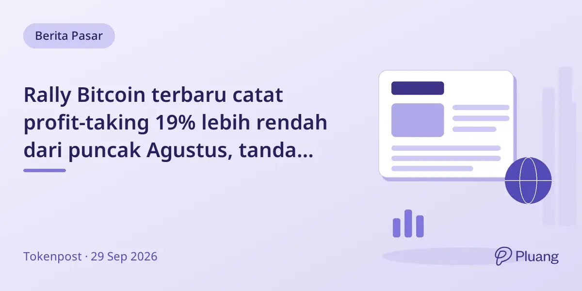 Rally Bitcoin terbaru catat profit-taking 19% lebih rendah dari puncak Agustus, tanda hati-hati investor.