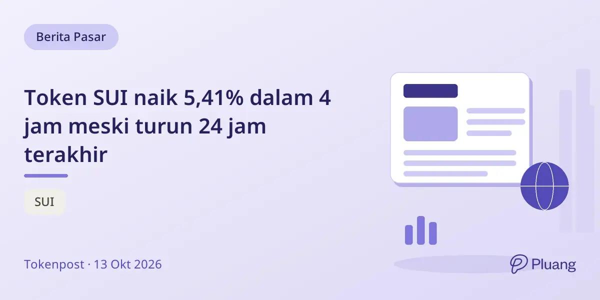 Token SUI naik 5,41% dalam 4 jam meski turun 24 jam terakhir