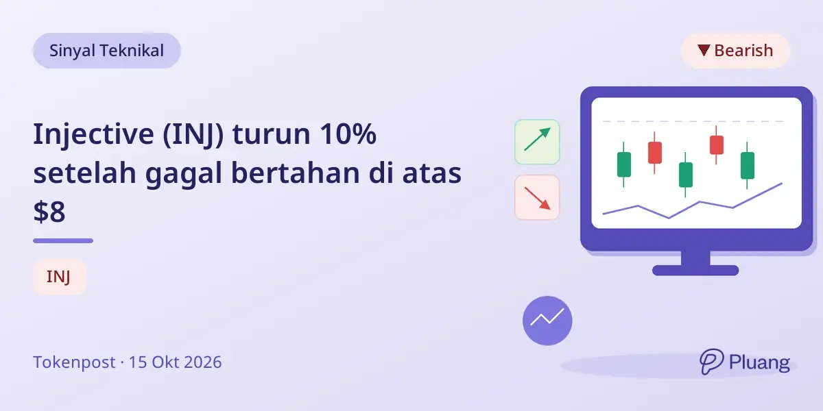 Injective (INJ) turun 10% setelah gagal bertahan di atas $8