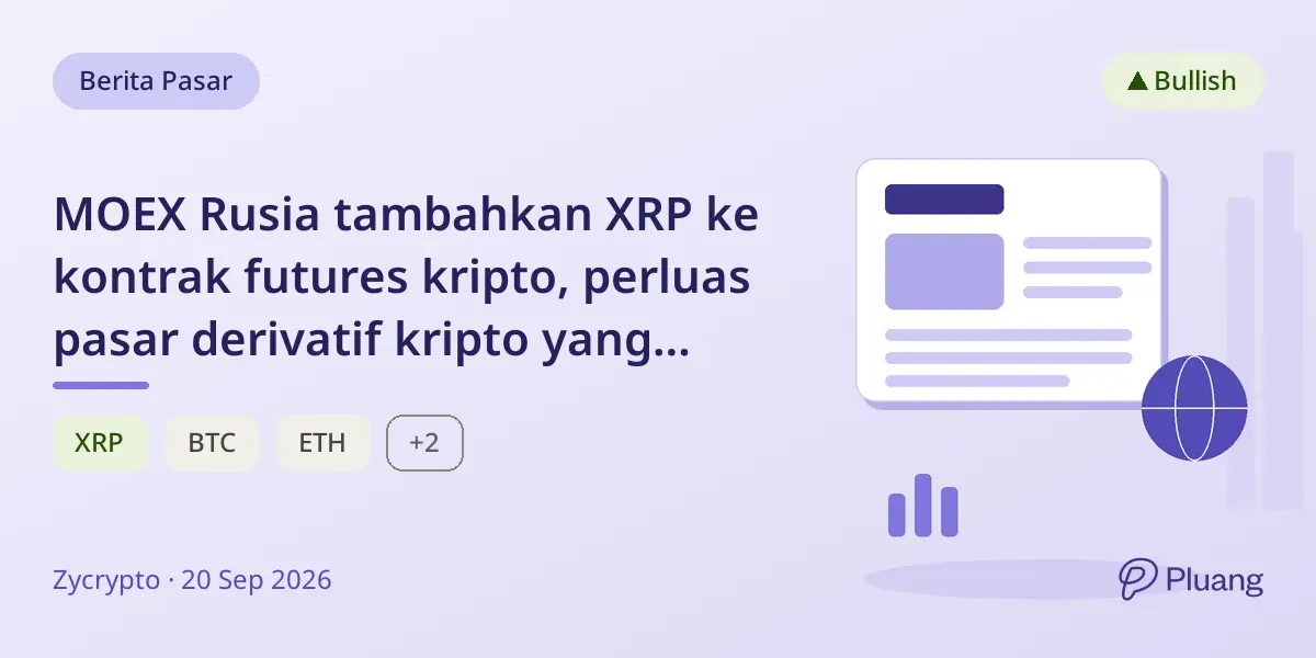 MOEX Rusia tambahkan XRP ke kontrak futures kripto, perluas pasar derivatif kripto yang diatur.