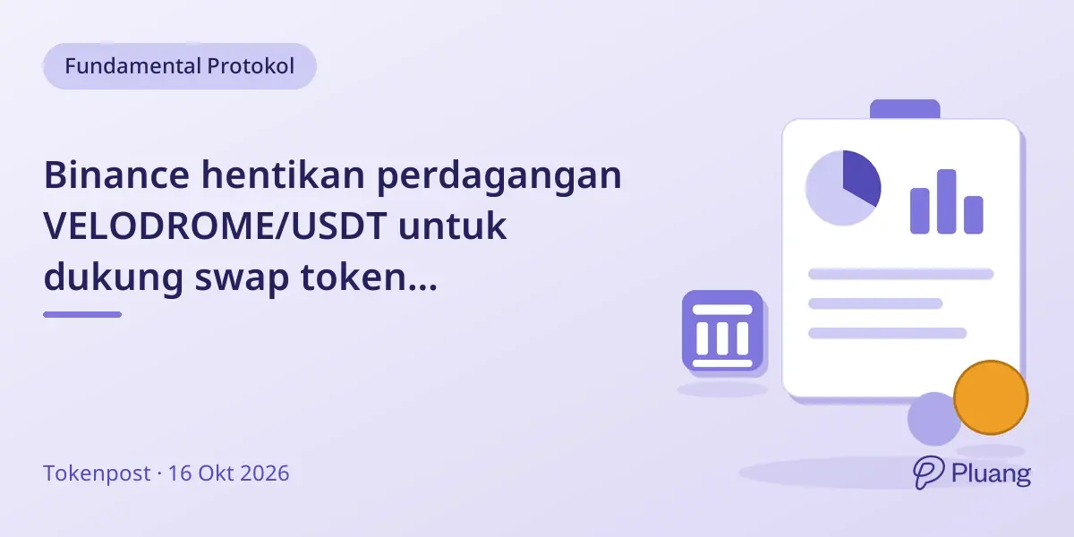 Binance hentikan perdagangan VELODROME/USDT untuk dukung swap token VELODROME ke AERO