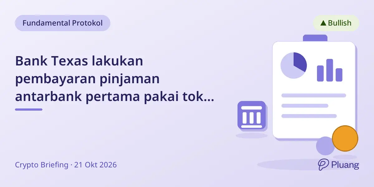 Bank Texas lakukan pembayaran pinjaman antarbank pertama pakai token di Ethereum dalam waktu kurang dari 3 menit