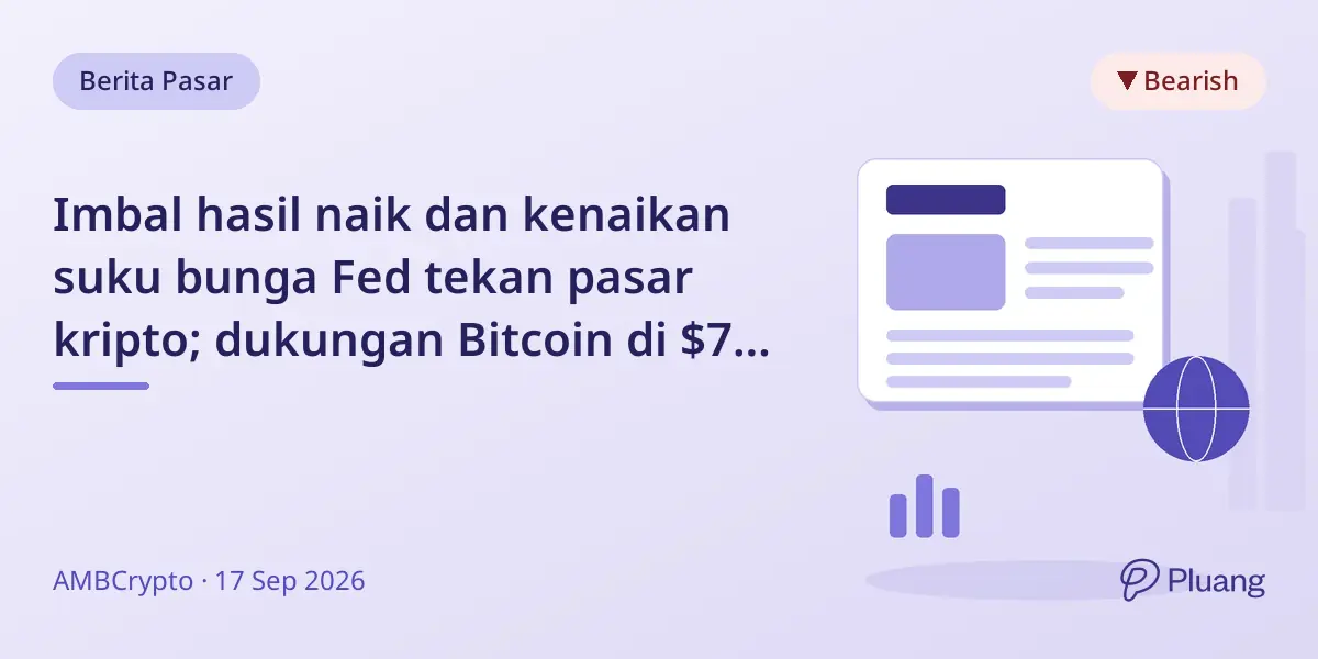 Imbal hasil naik dan kenaikan suku bunga Fed tekan pasar kripto; dukungan Bitcoin di $70 ribu krusial.