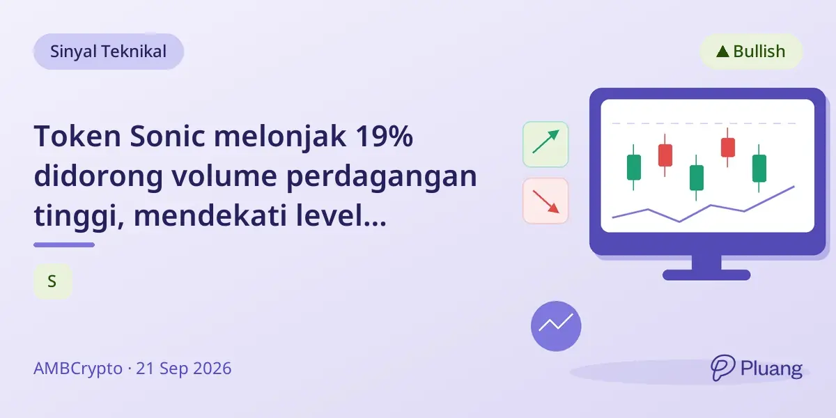 Token Sonic melonjak 19% didorong volume perdagangan tinggi, mendekati level resistance $0,04