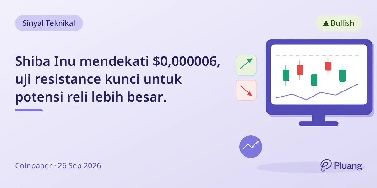 Shiba Inu mendekati $0,000006, uji resistance kunci untuk potensi reli lebih besar.