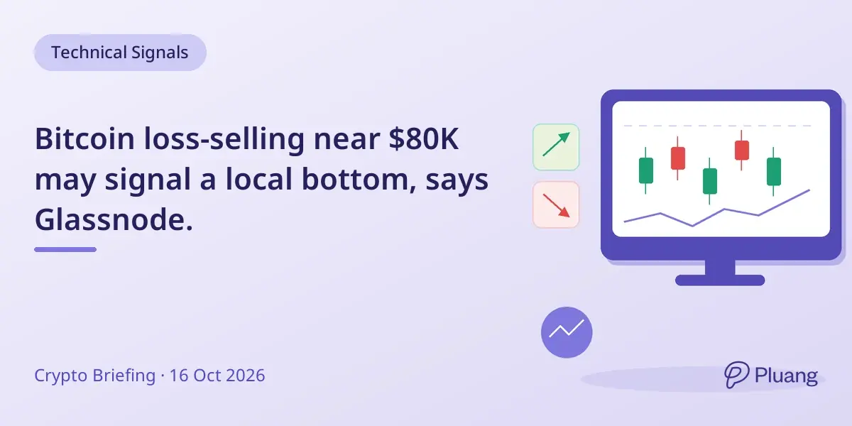 Bitcoin loss-selling near $80K may signal a local bottom, says Glassnode.