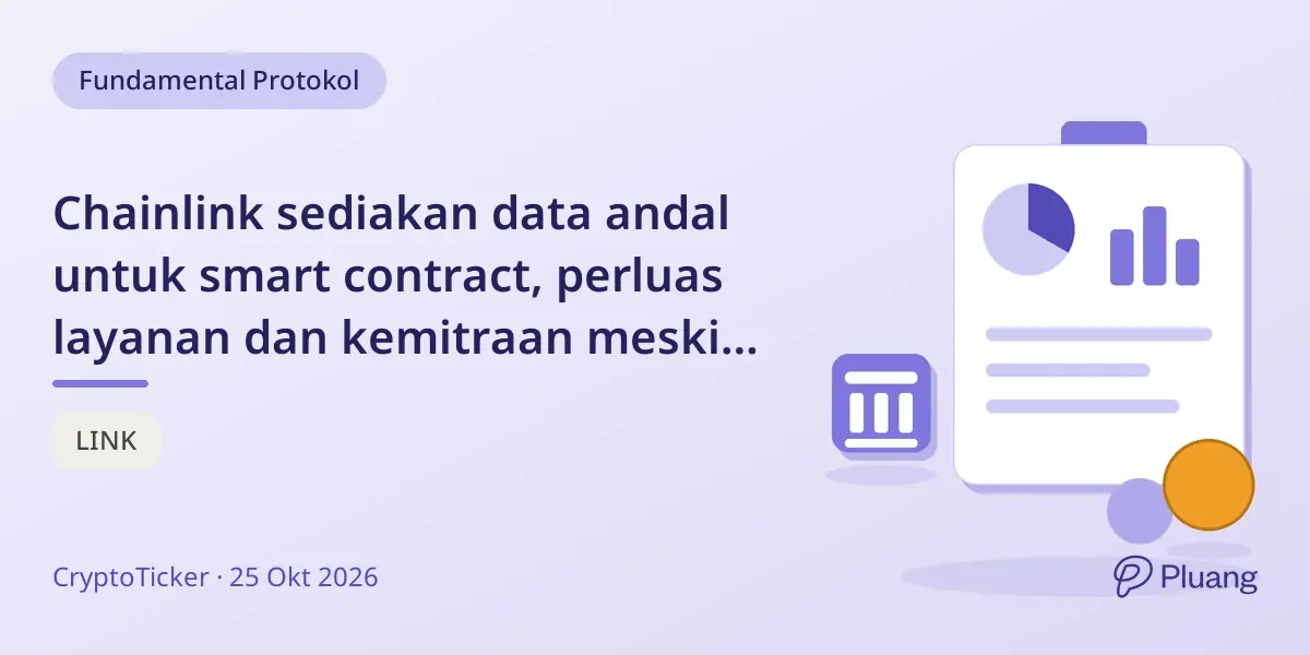 Chainlink sediakan data andal untuk smart contract, perluas layanan dan kemitraan meski harga token fluktuatif.