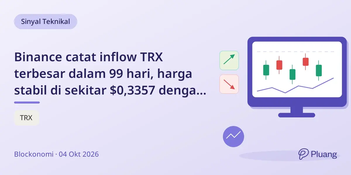 Binance catat inflow TRX terbesar dalam 99 hari, harga stabil di sekitar $0,3357 dengan sinyal campuran.