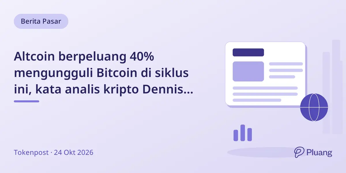 Altcoin berpeluang 40% mengungguli Bitcoin di siklus ini, kata analis kripto Dennis Liu.