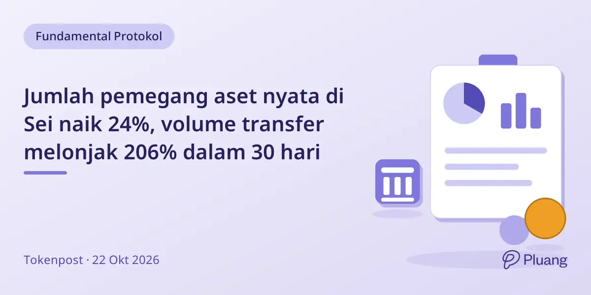 Jumlah pemegang aset nyata di Sei naik 24%, volume transfer melonjak 206% dalam 30 hari