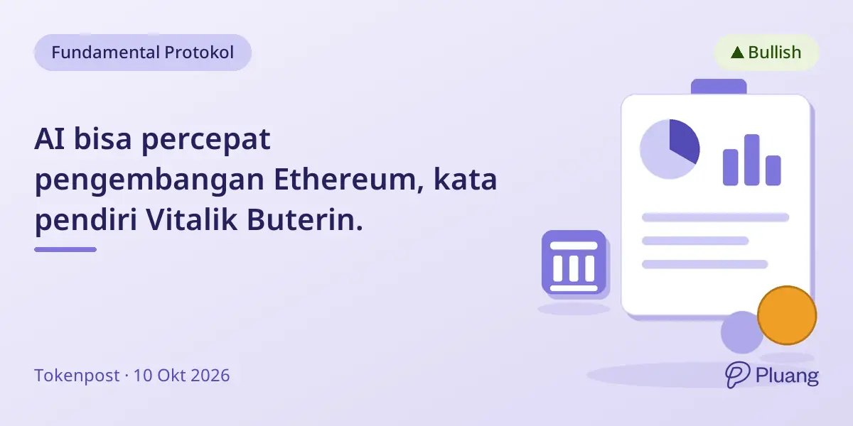 AI bisa percepat pengembangan Ethereum, kata pendiri Vitalik Buterin.