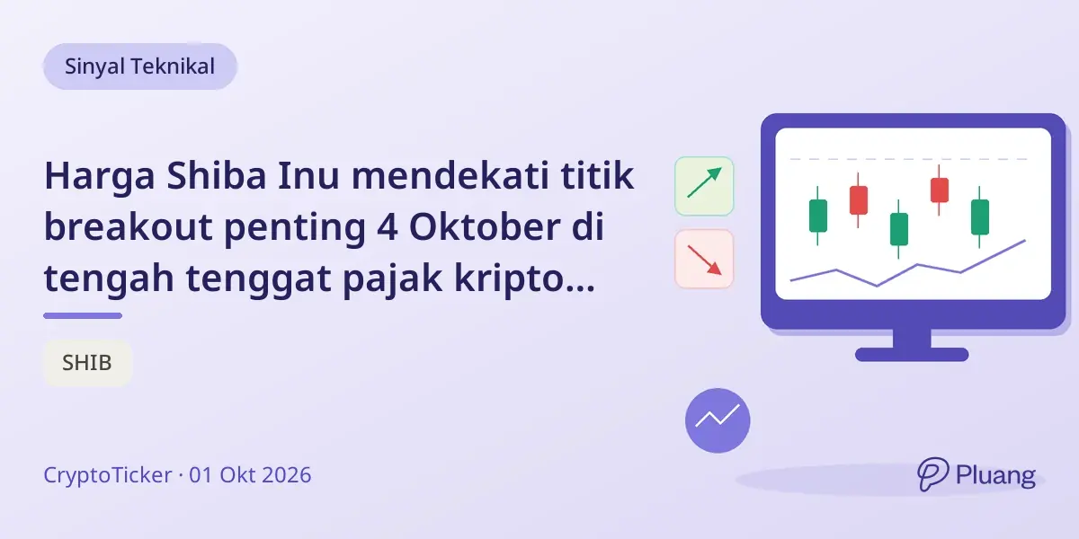 Harga Shiba Inu mendekati titik breakout penting 4 Oktober di tengah tenggat pajak kripto Jerman.