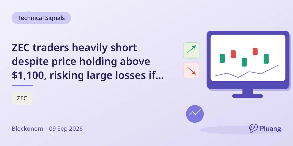ZEC traders heavily short despite price holding above $1,100, risking large losses if price rises further.
