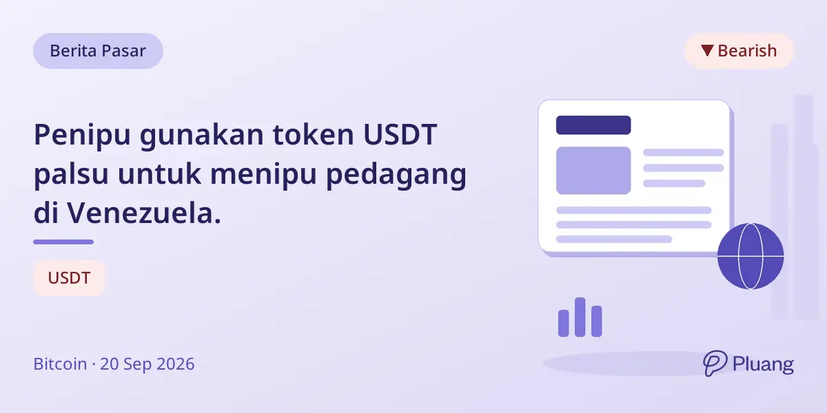 Penipu gunakan token USDT palsu untuk menipu pedagang di Venezuela.