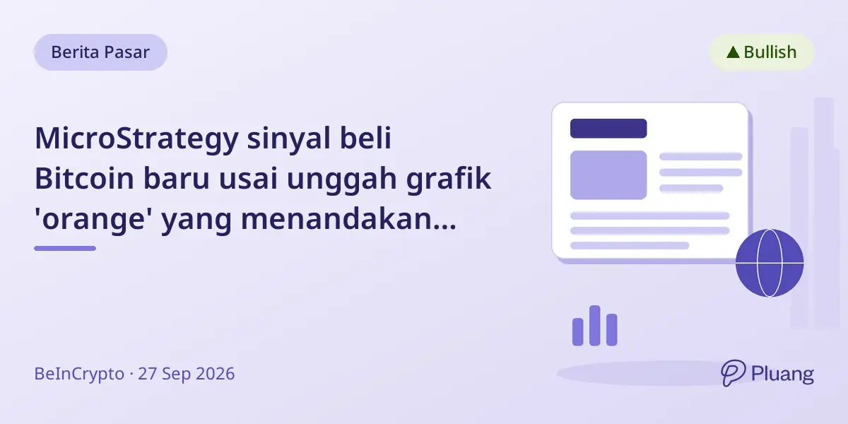MicroStrategy sinyal beli Bitcoin baru usai unggah grafik 'orange' yang menandakan pembelian lebih banyak.