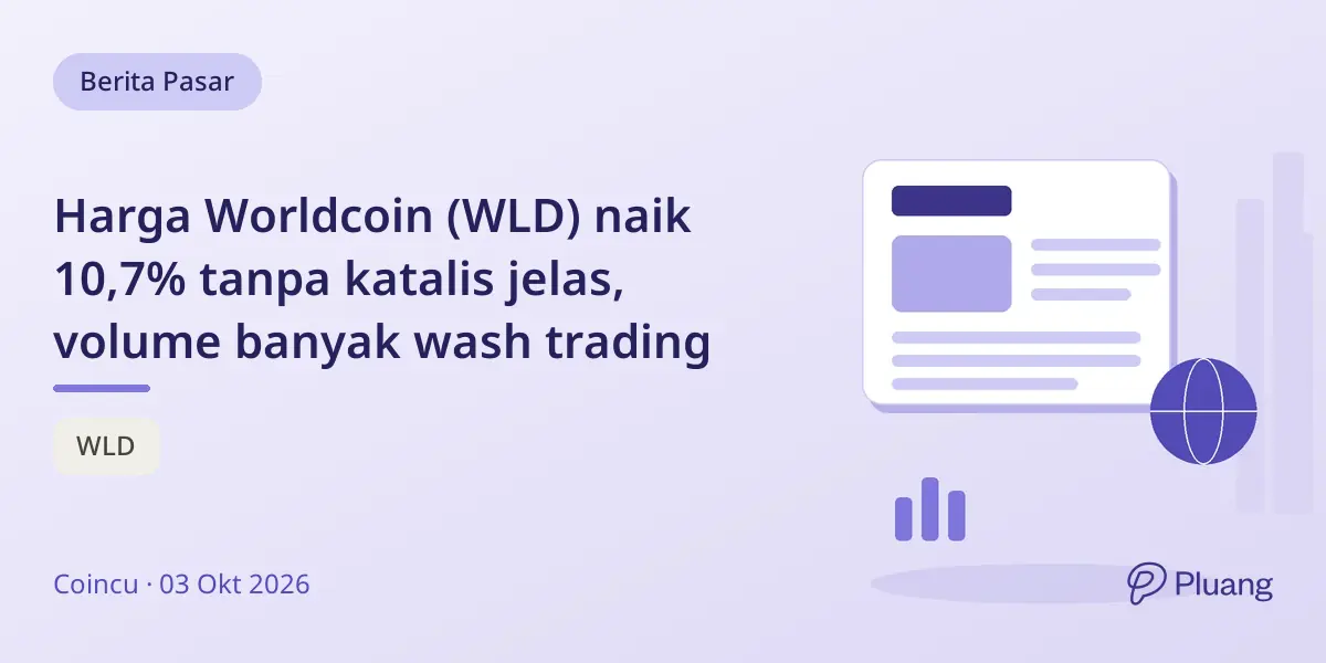 Harga Worldcoin (WLD) naik 10,7% tanpa katalis jelas, volume banyak wash trading