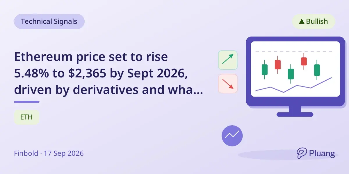 Ethereum price set to rise 5.48% to $2,365 by Sept 2026, driven by derivatives and whale activity.
