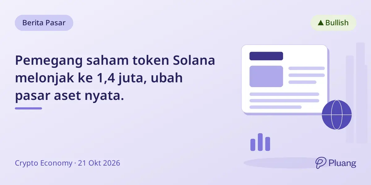 Pemegang saham token Solana melonjak ke 1,4 juta, ubah pasar aset nyata.