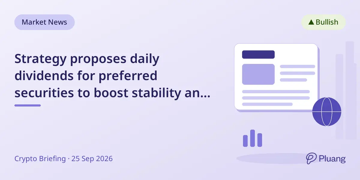 Strategy proposes daily dividends for preferred securities to boost stability and liquidity.