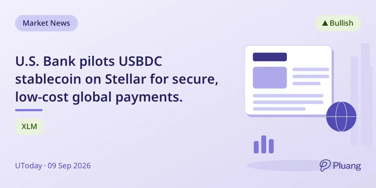 U.S. Bank pilots USBDC stablecoin on Stellar for secure, low-cost global payments.