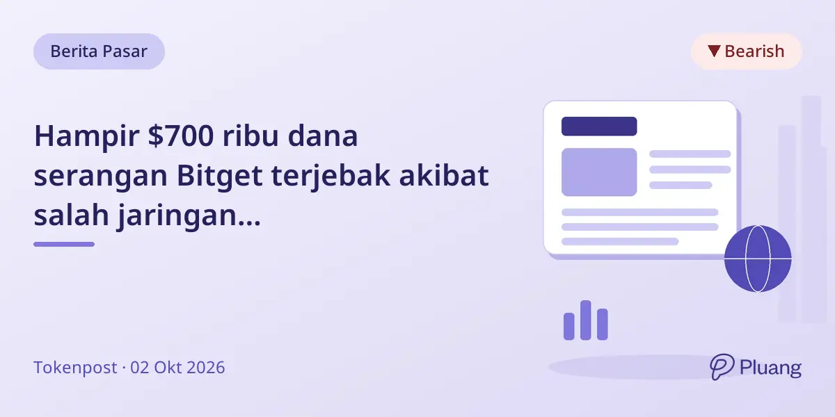 Hampir $700 ribu dana serangan Bitget terjebak akibat salah jaringan Ethereum-Arbitrum