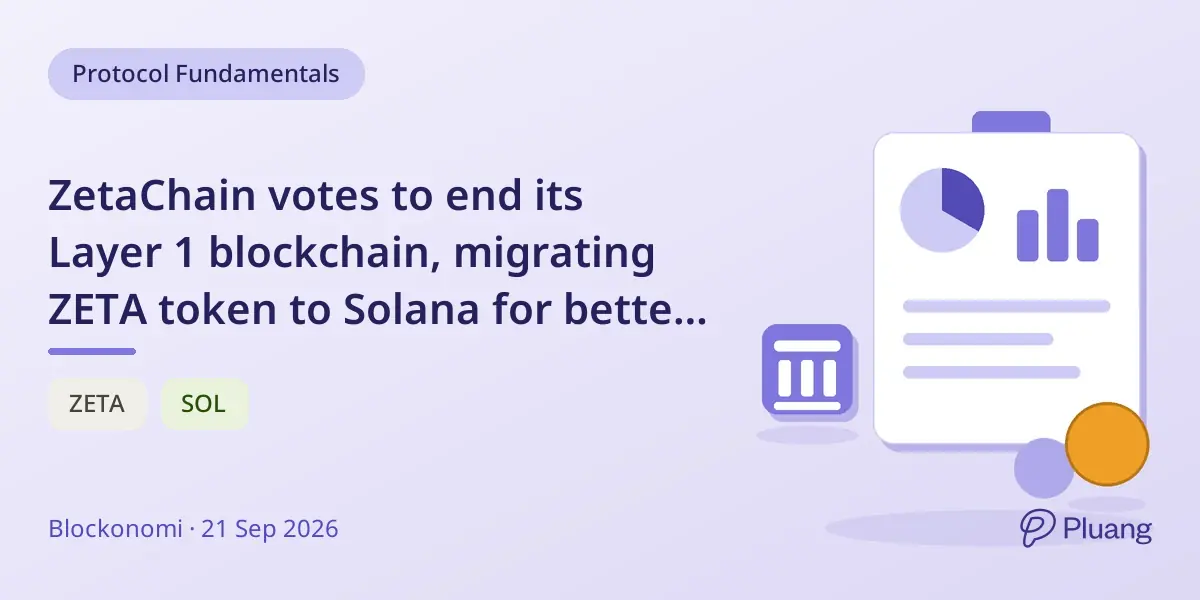 ZetaChain votes to end its Layer 1 blockchain, migrating ZETA token to Solana for better speed and AI focus.