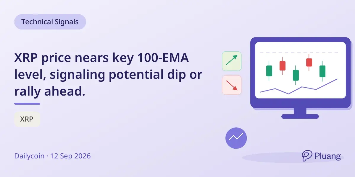 XRP price nears key 100-EMA level, signaling potential dip or rally ahead.