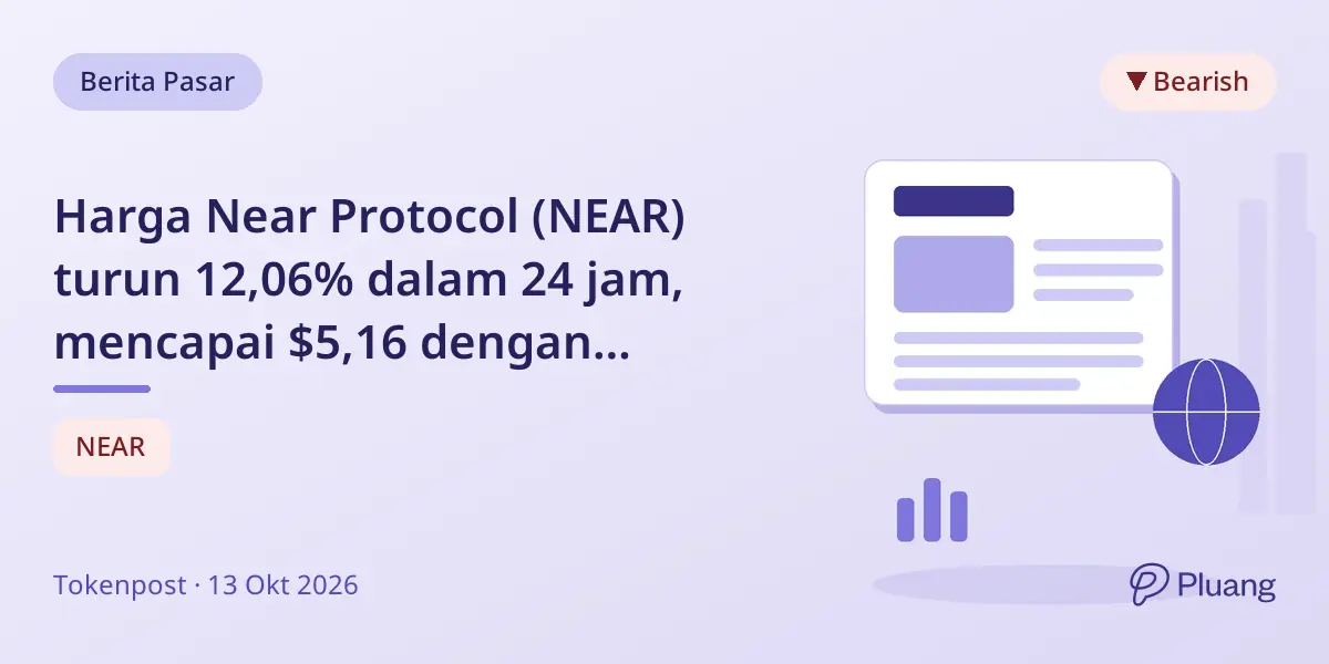 Harga Near Protocol (NEAR) turun 12,06% dalam 24 jam, mencapai $5,16 dengan likuidasi posisi long $280K