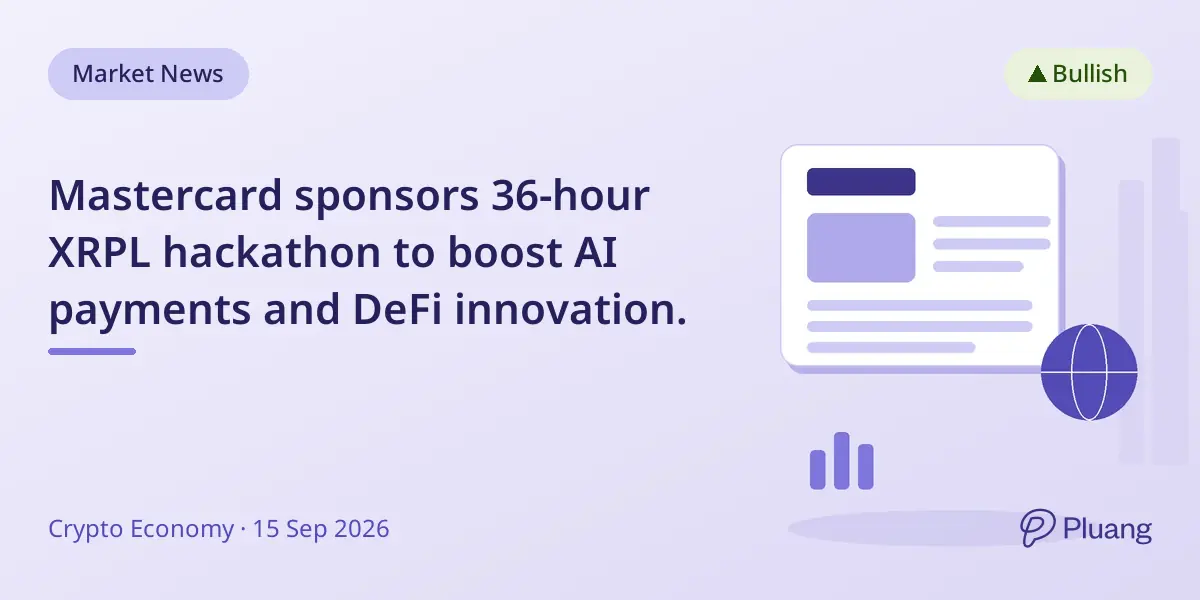 Mastercard sponsors 36-hour XRPL hackathon to boost AI payments and DeFi innovation.