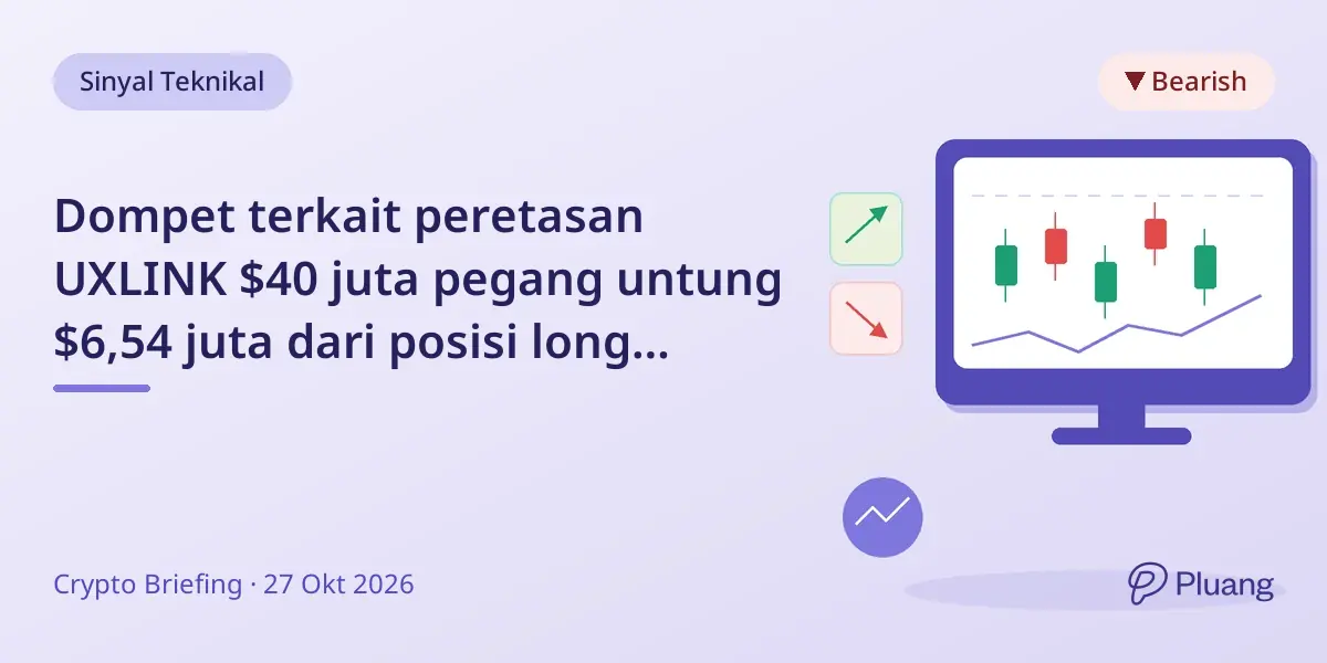 Dompet terkait peretasan UXLINK $40 juta pegang untung $6,54 juta dari posisi long 30.282 ETH di Hyperliquid