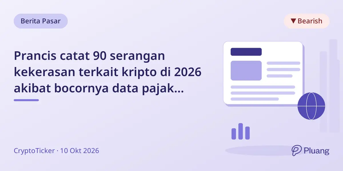 Prancis catat 90 serangan kekerasan terkait kripto di 2026 akibat bocornya data pajak pemilik kripto.