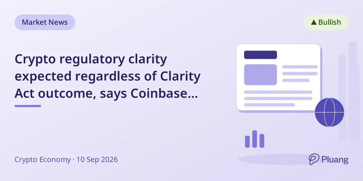 Crypto regulatory clarity expected regardless of Clarity Act outcome, says Coinbase CEO Armstrong