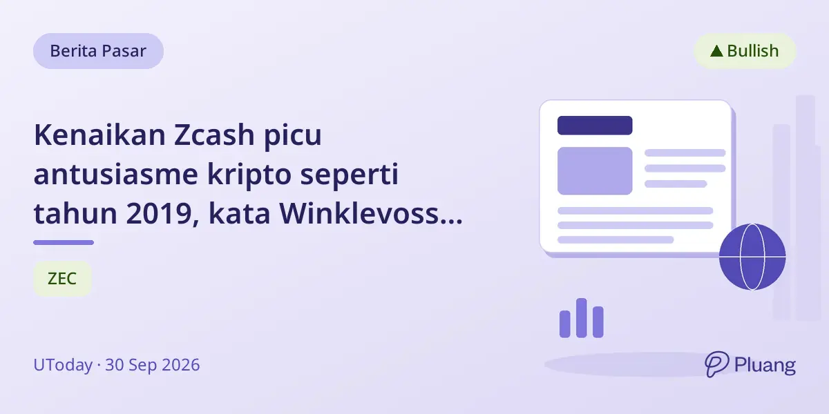Kenaikan Zcash picu antusiasme kripto seperti tahun 2019, kata Winklevoss Gemini.