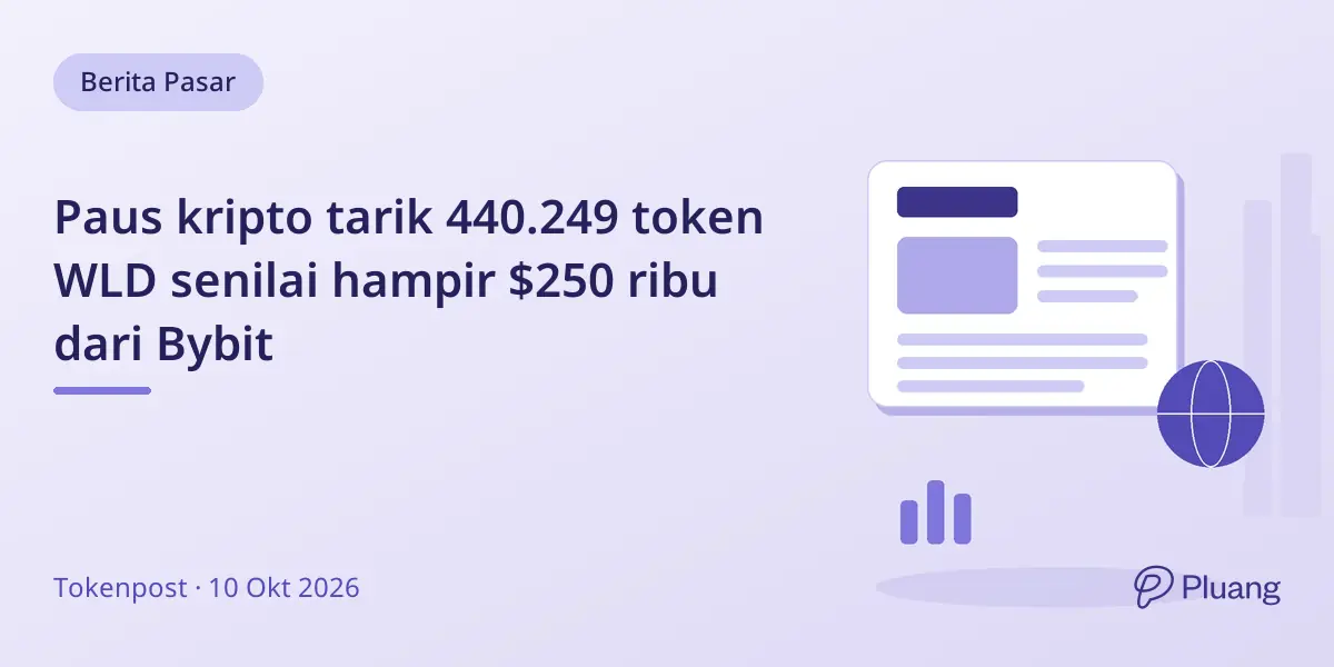 Paus kripto tarik 440.249 token WLD senilai hampir $250 ribu dari Bybit