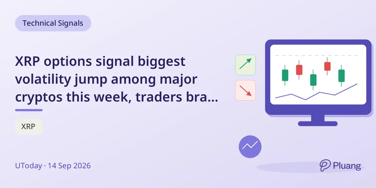 XRP options signal biggest volatility jump among major cryptos this week, traders brace for big move.