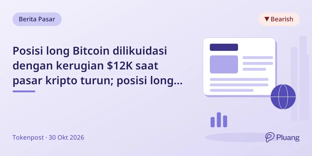 Posisi long Bitcoin dilikuidasi dengan kerugian $12K saat pasar kripto turun; posisi long Ether dan HYPE juga rugi.