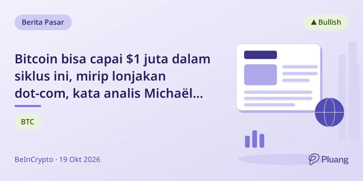 Bitcoin bisa capai $1 juta dalam siklus ini, mirip lonjakan dot-com, kata analis Michaël van de Poppe.