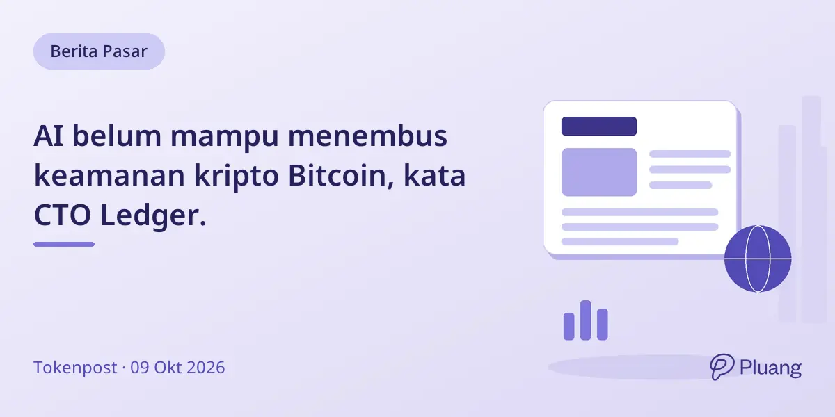 AI belum mampu menembus keamanan kripto Bitcoin, kata CTO Ledger.