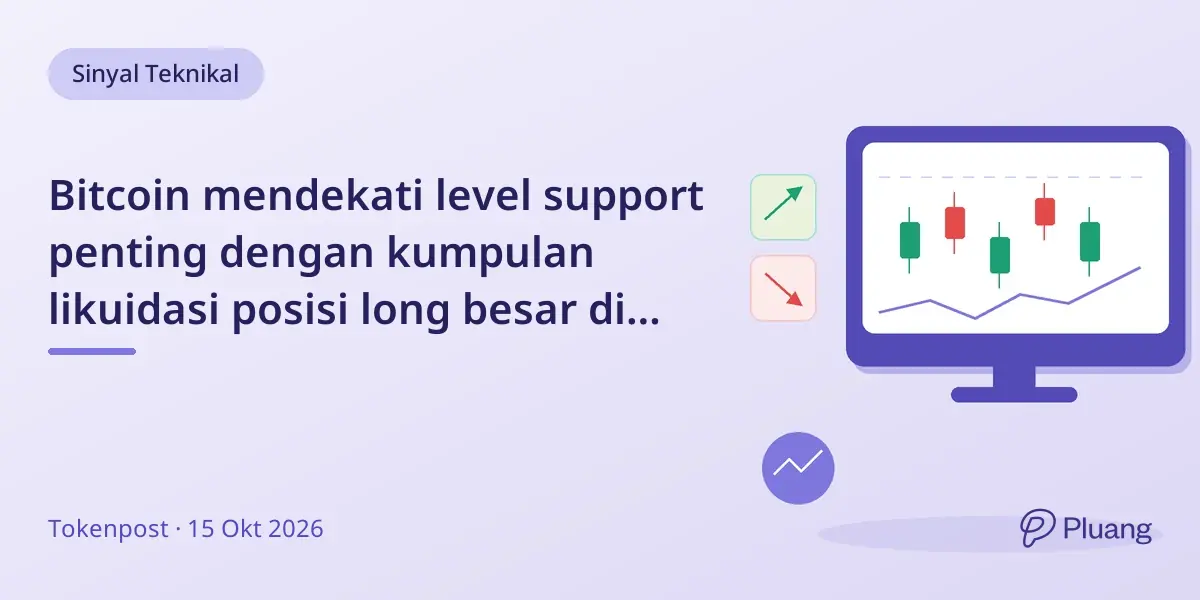 Bitcoin mendekati level support penting dengan kumpulan likuidasi posisi long besar di bawahnya.