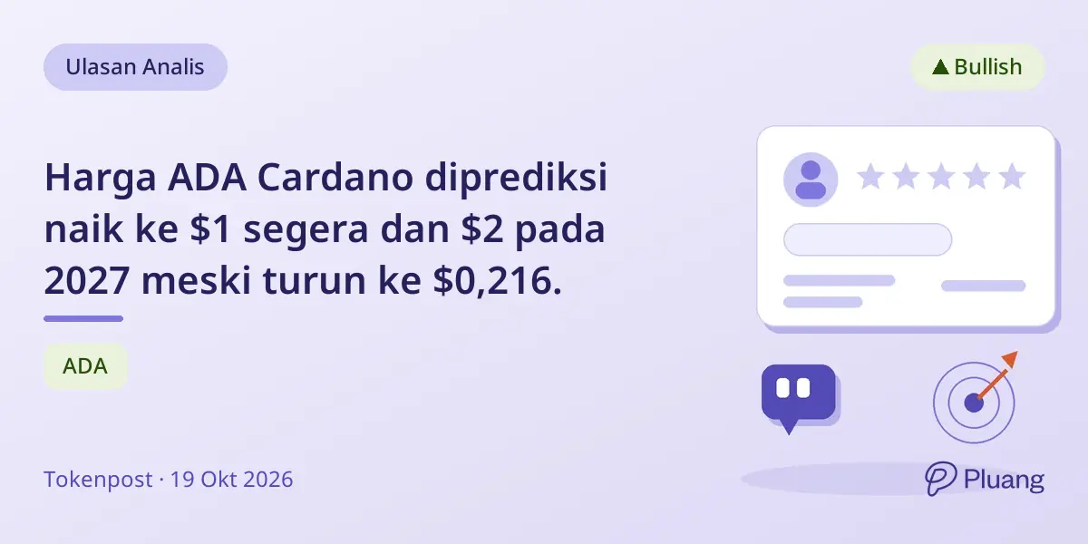 Harga ADA Cardano diprediksi naik ke $1 segera dan $2 pada 2027 meski turun ke $0,216.