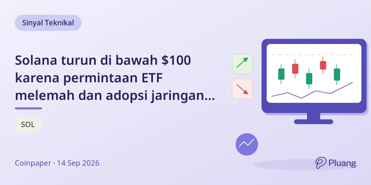 Solana turun di bawah $100 karena permintaan ETF melemah dan adopsi jaringan meningkat.