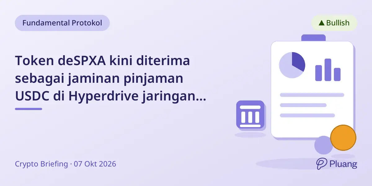 Token deSPXA kini diterima sebagai jaminan pinjaman USDC di Hyperdrive jaringan Base