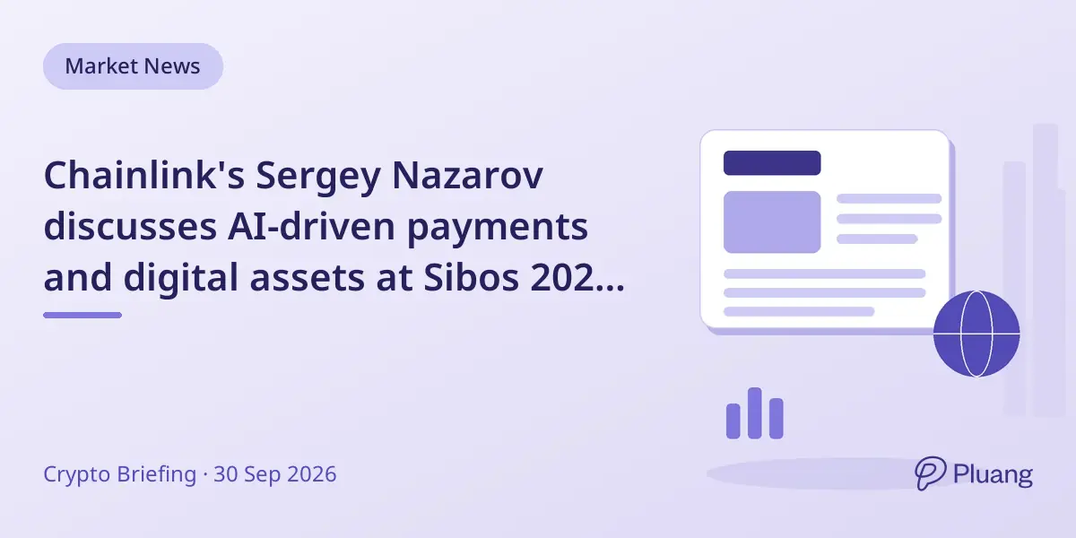 Chainlink's Sergey Nazarov discusses AI-driven payments and digital assets at Sibos 2026 with Microsoft and Parallax Ventures.