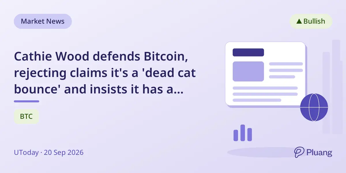 Cathie Wood defends Bitcoin, rejecting claims i...