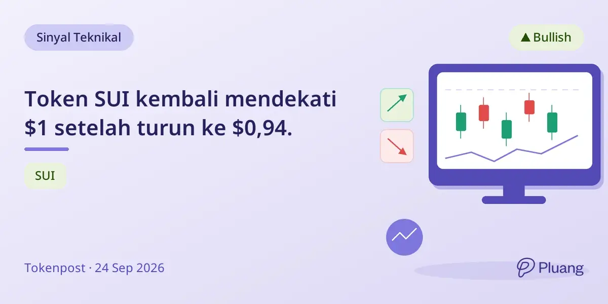 Token SUI kembali mendekati $1 setelah turun ke $0,94.