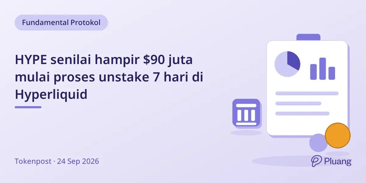 HYPE senilai hampir $90 juta mulai proses unstake 7 hari di Hyperliquid
