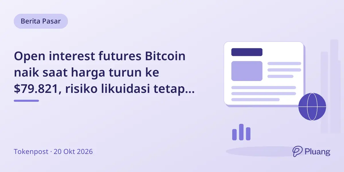 Open interest futures Bitcoin naik saat harga turun ke $79.821, risiko likuidasi tetap jadi perhatian.